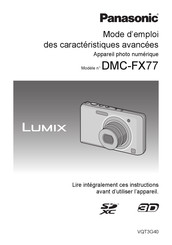 Panasonic LUMIX DMC-FX77EG Mode D'emploi