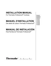 Thermador Professional PCD24 Manuel D'installation