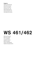 Gaggenau WS 462110 Notice D'utilisation