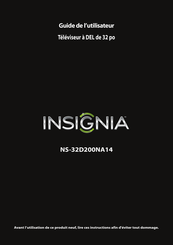 Insignia NS-32D200NA14 Guide De L'utilisateur