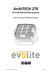 Evolite ArchiTECH 270 Mode D'emploi