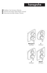 Hansgrohe Metropol C 15727 1 Série Instructions De Montage / Mode D'emploi / Garantie