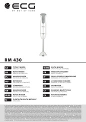 ECG RM 430 Mode D'emploi