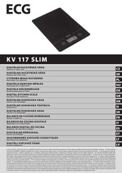 ECG KV 117 SLIM Mode D'emploi