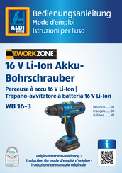 Workzone WB 16-3 Mode D'emploi