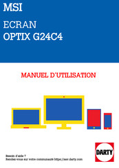 MSI Optix G27C4 Manuel D'utilisation