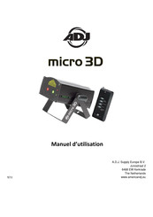 ADJ micro 3D Manuel D'utilisation