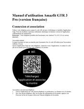 Amazfit GTR 3 Pro Manuel D'utilisation