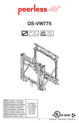 peerless-AV DS-VW775 Instructions De Montage