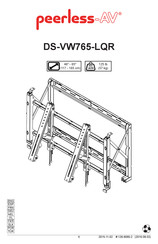 peerless-AV DS-VW765-LQR Mode D'emploi