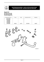 Saab 400 133 633 Instructions De Montage