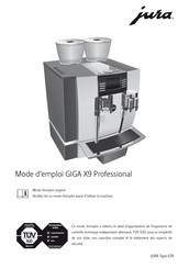 Jura GIGA X9 Professional Mode D'emploi