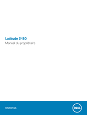 Dell Latitude 3480 Manuel Du Propriétaire