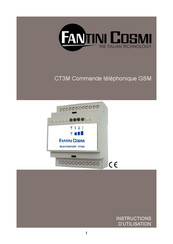 Fantini Cosmi CT3M Instructions D'utilisation