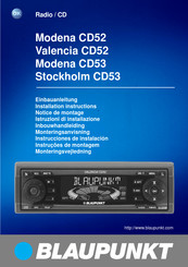 Blaupunkt Stockholm CD53 Notice De Montage
