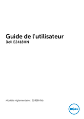Dell E2418HNb Guide De L'utilisateur