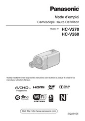Panasonic HC-V260 Mode D'emploi