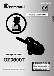 Zenoah GZ3500T Mode D'emploi