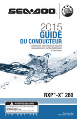 BRP Sea-Doo RXP-X 260 2015 Guide Du Conducteur