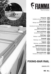 Fiamma FIXING-BAR RAIL Instructions De Montage Et Mode D'emploi