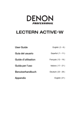 Denon Professional LECTERN ACTIVE-W Guide D'utilisation