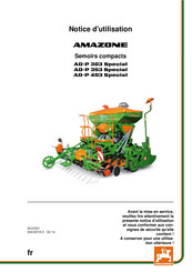 Amazone AD-P 303 Special Notice D'utilisation