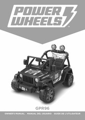 Power Wheels GPR96 Guide De L'utilisateur