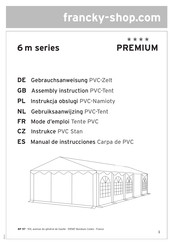 francky-shop PREMIUM 6x6m Mode D'emploi