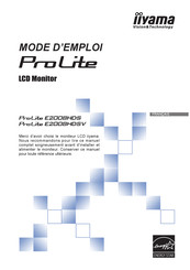 Iiyama ProLite E2008HDS Mode D'emploi