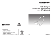 Panasonic TQBM0030-1 Mode D'emploi