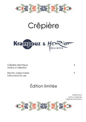 Krampouz Henriot-Quimper Henriot Notice D'utilisation