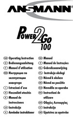 Ansmann Power 2Go 100 Manuel D'utilisation