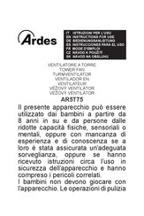 ARDES AR5T75 Mode D'emploi