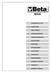 Beta 1933I Mode D'emploi