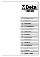 Beta 1931AN10 Mode D'emploi