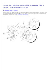 Dell Color Laser Printer 5110cn Guide De L'utilisateur