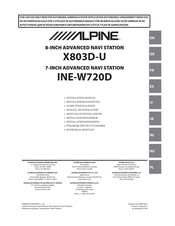 Alpine X803D-U Guide D'installation