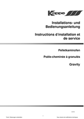 Koppe Gravity Instructions D'installation Et De Service