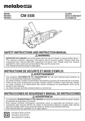 Metabo CM 5SB Instructions De Sécurité Et Mode D'emploi