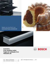 Bosch HGA23A1 0S Série Notice D'utilisation