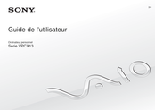 Sony VAIO VPCX13 Série Guide De L'utilisateur