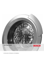 Bosch WKD28540FF Instructions D'utilisation Et D'installation