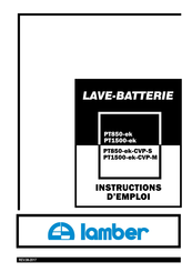 lamber PT1500-ek-CVP-M Instructions D'emploi