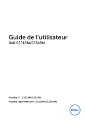 Dell S2218M Guide De L'utilisateur