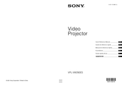 Sony VPL-VW290ES Guide De Référence Rapide