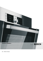 Bosch HCE8544 1 Série Mode D'emploi
