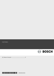 Bosch HCE7548.0 Mode D'emploi