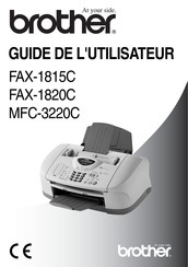 Brother FAX-1815C Guide De L'utilisateur