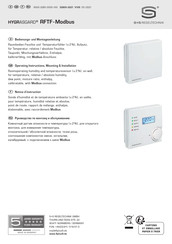 S+S Regeltechnik HYGRASGARD RFTF-Modbus Notice D'instruction