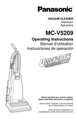 Panasonic Quickdraw MC-V5209 Manuel D'utilisation